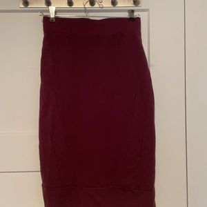 Maroon skirt